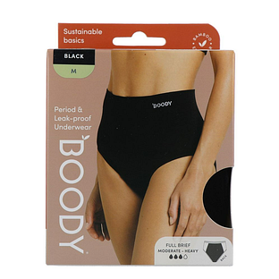 Boody Menstruatieondergoed Tailleslip Zwart Normaal/Hevig Maat M 1ST