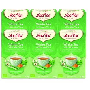 Yogi Tea White Tea With Aloë Vera Voordeelverpakking 6x17ST Yogi Tea White Tea With Aloë Vera Voordeelverpakking 6x17ST