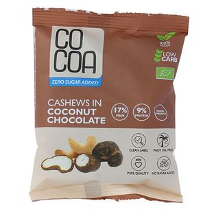 Cocoa Coconut Chocolate Cashews 70GR