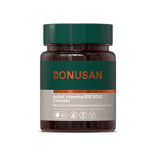 Bonusan Actief vitamine B12 8000 Complex Zuigtabletten 60ZTB
