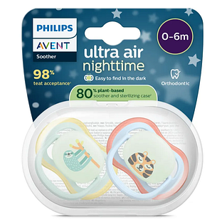 Avent Ultra Air Nighttime Fopspeen 0-6M 2ST