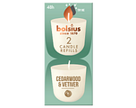 Bolsius Cederwood & Vetiver Candle Refills 2ST
