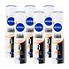 Nivea Black &amp; White Invisible Ultimate Impact Deodorant Spray Multiverpakking 6x150ML