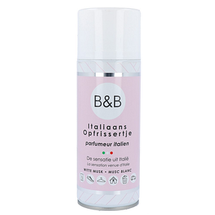 B&B Italiaans Wasparfum Opfrissertje Witte Musk 400ML