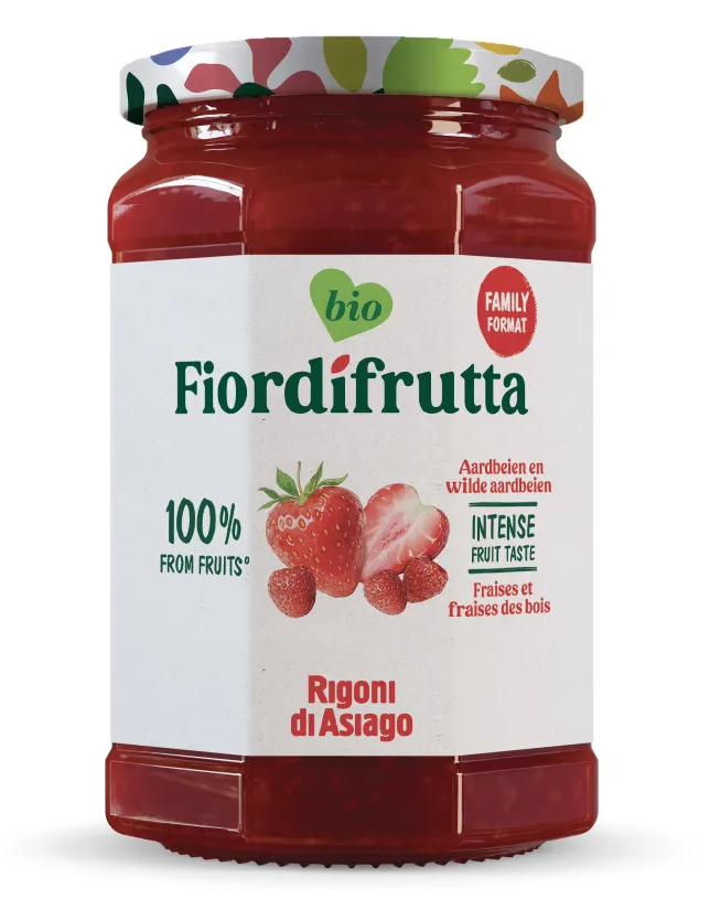 Fiordifrutta Biologische Aardbeien & Wilde Aardbeien Jam