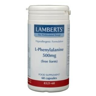 Lamberts L-phenylalanine 500mg Capsules 60CP