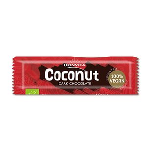 BonVita Coconut Dark Chocolate Bar 40GR