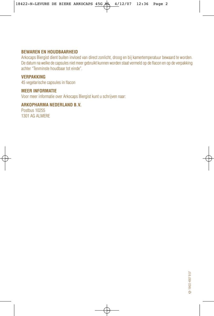 Biergist Capsules afbeelding van document #2, instructions