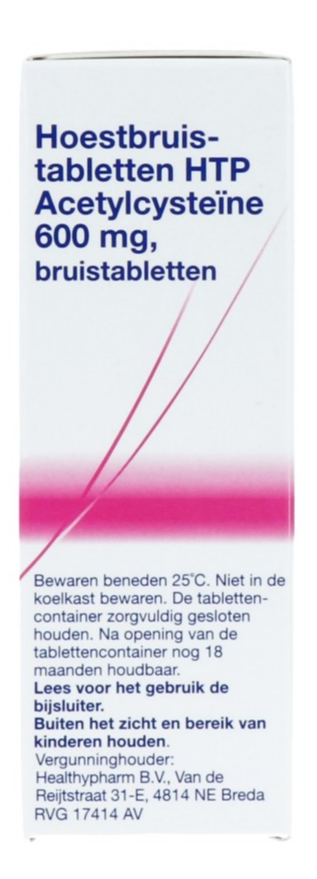 Healthypharm Acetylcysteine Bruistabletten 600mg afbeelding