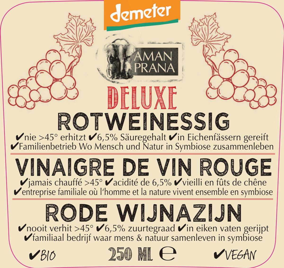 Deluxe Rode Wijnazijn afbeelding van document #1, label