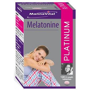 MannaVital Melatonine Platinum Smelttabletten 120TB
