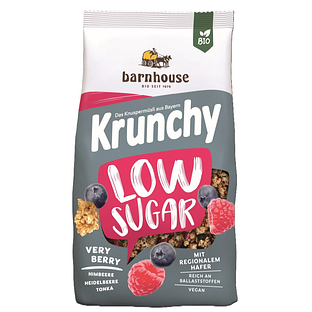 Barnhouse Krunchy Low Sugar Very Berry Biologische Muesli 375GR Barnhouse Krunchy Low Sugar Very Berry Biologische Muesli 375GR