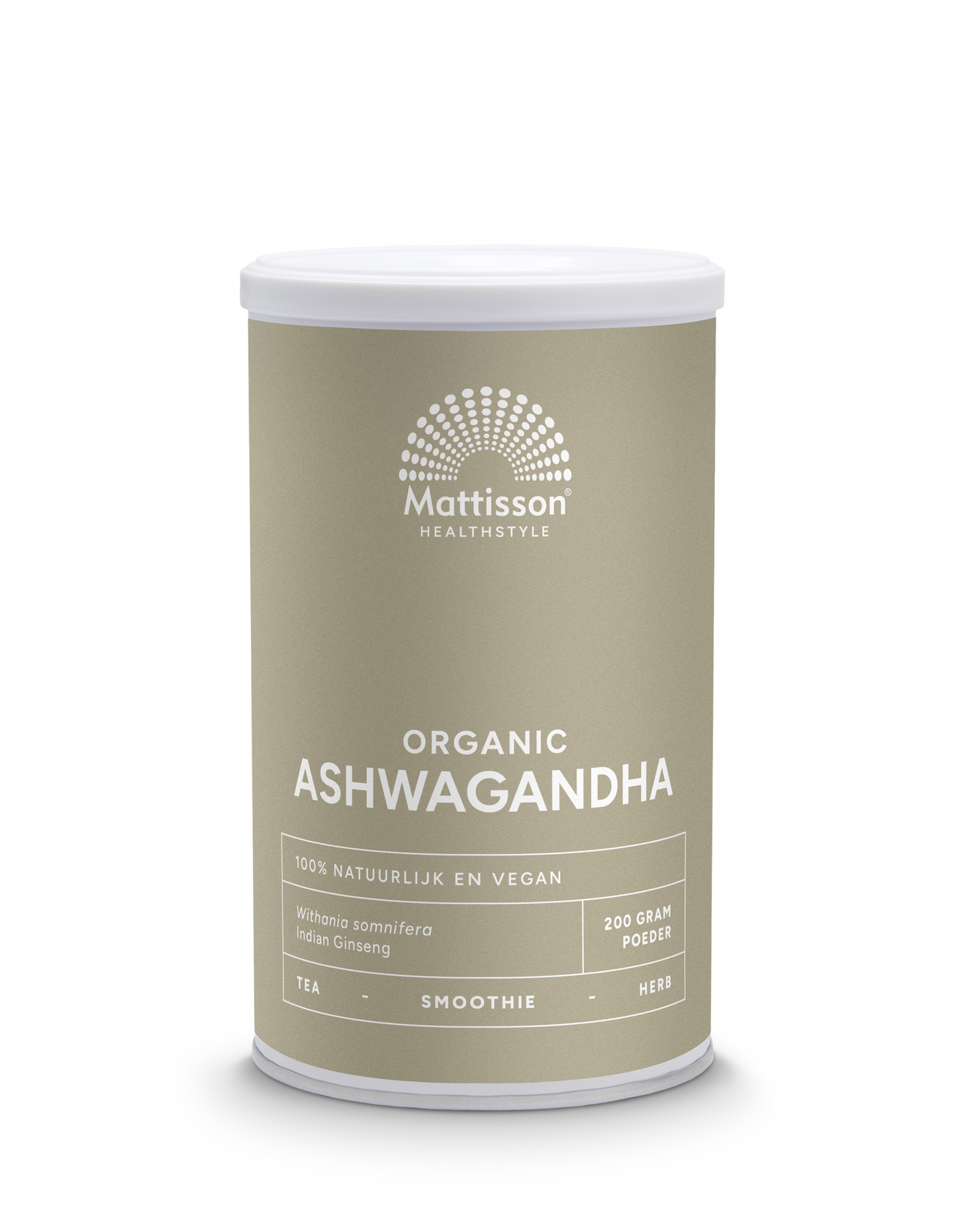 Mattisson HealthStyle Biologische Ashwagandha Poeder 200GR