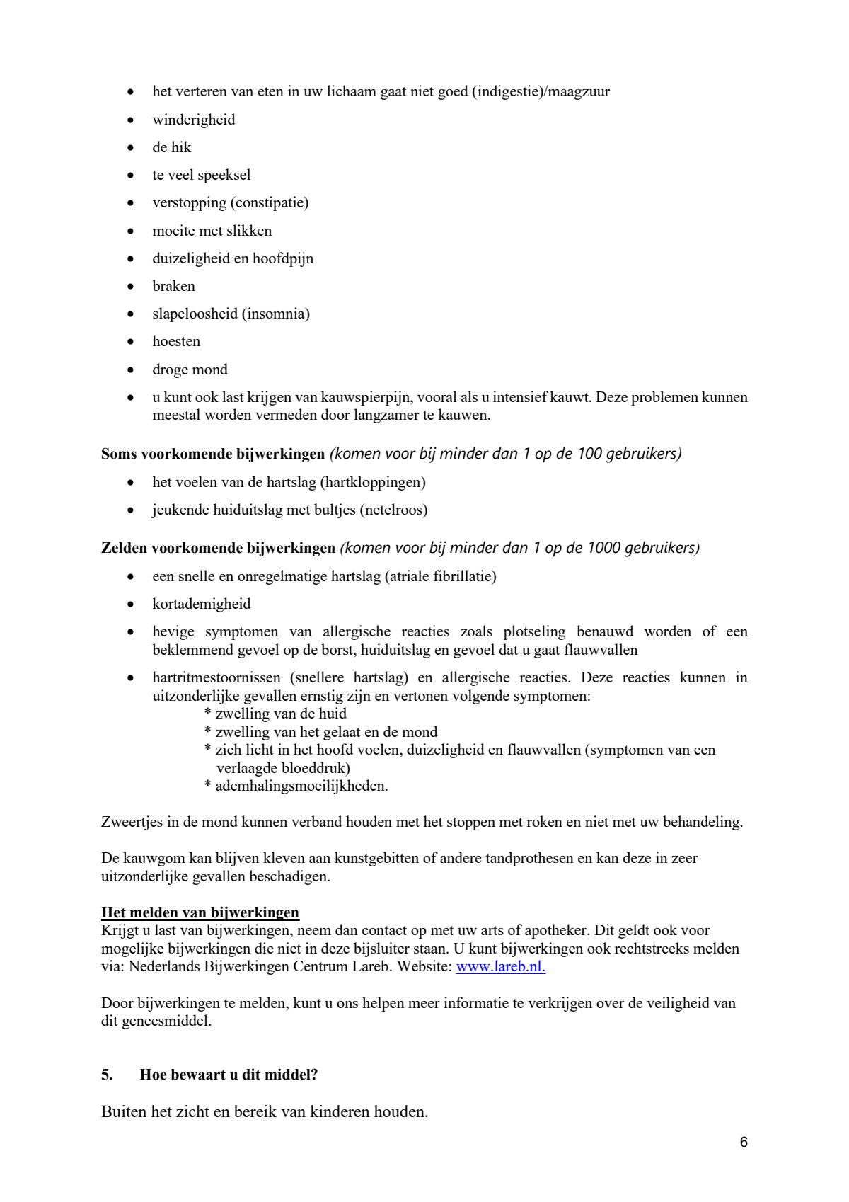 Kauwgum Cool Mint 2 mg -  voor stoppen met roken afbeelding van document #6, leaflet