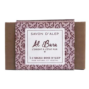 Al Bara Aleppo Zeep Pure Olijfolie & Roze Klei 150GR