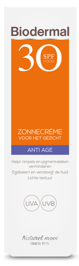 Biodermal SPF30 Anti Age Zonnecrème Gezicht