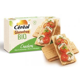 Cereal Crackers Rijst-Kastanje Glutenvrij Biologisch 250GR