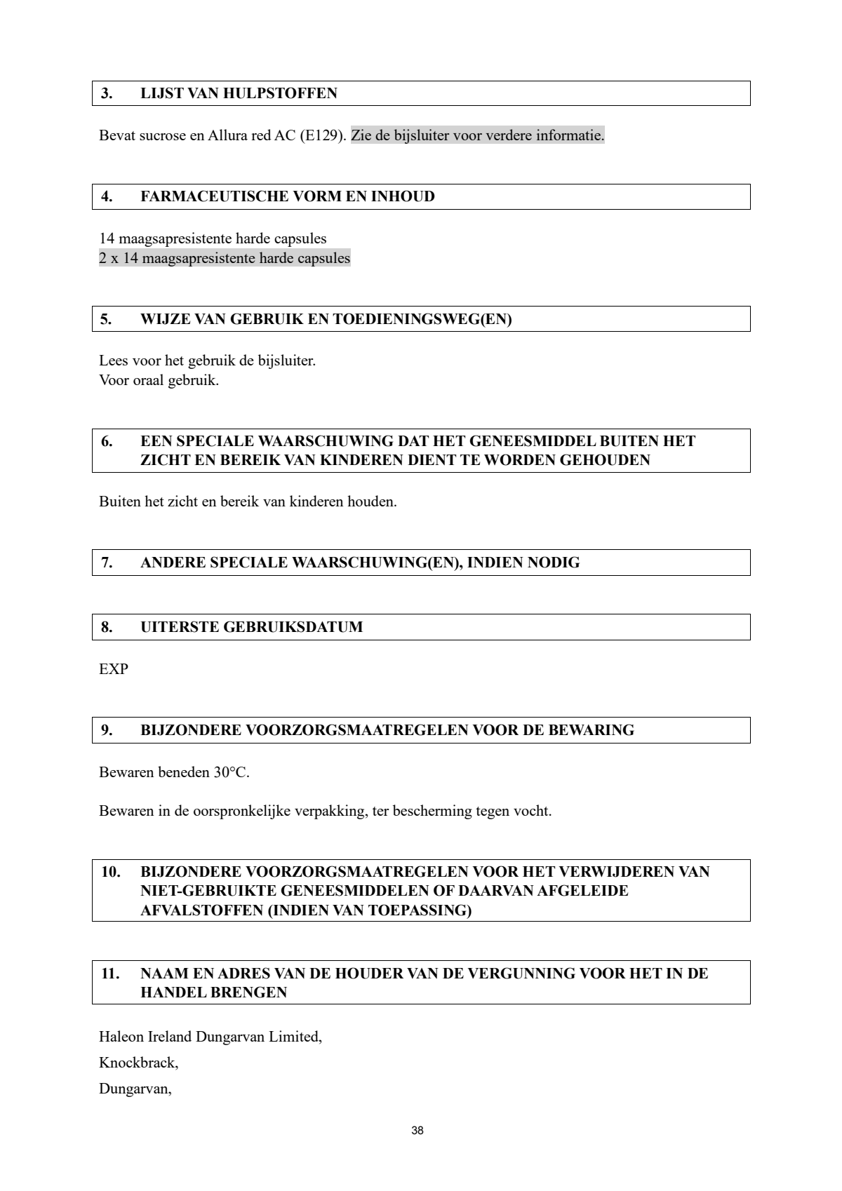 Control Tabletten - voor brandend maagzuur afbeelding van document #38, leaflet