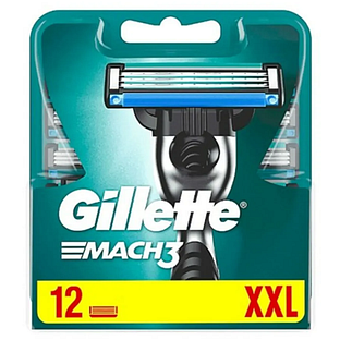 Gillette Mach3 Scheermesjes Voordeelverpakking 12ST
