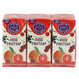 Your Organic Nature Rood Fruit Sap 6-pack (6x200ml) 1,2LT