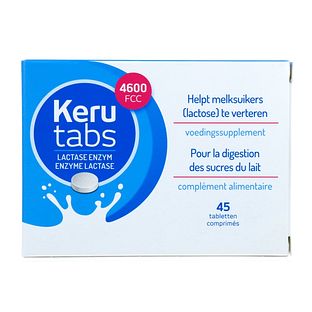 Kerutabs Lactase Enzym 4600 FCC Tabletten 45TB