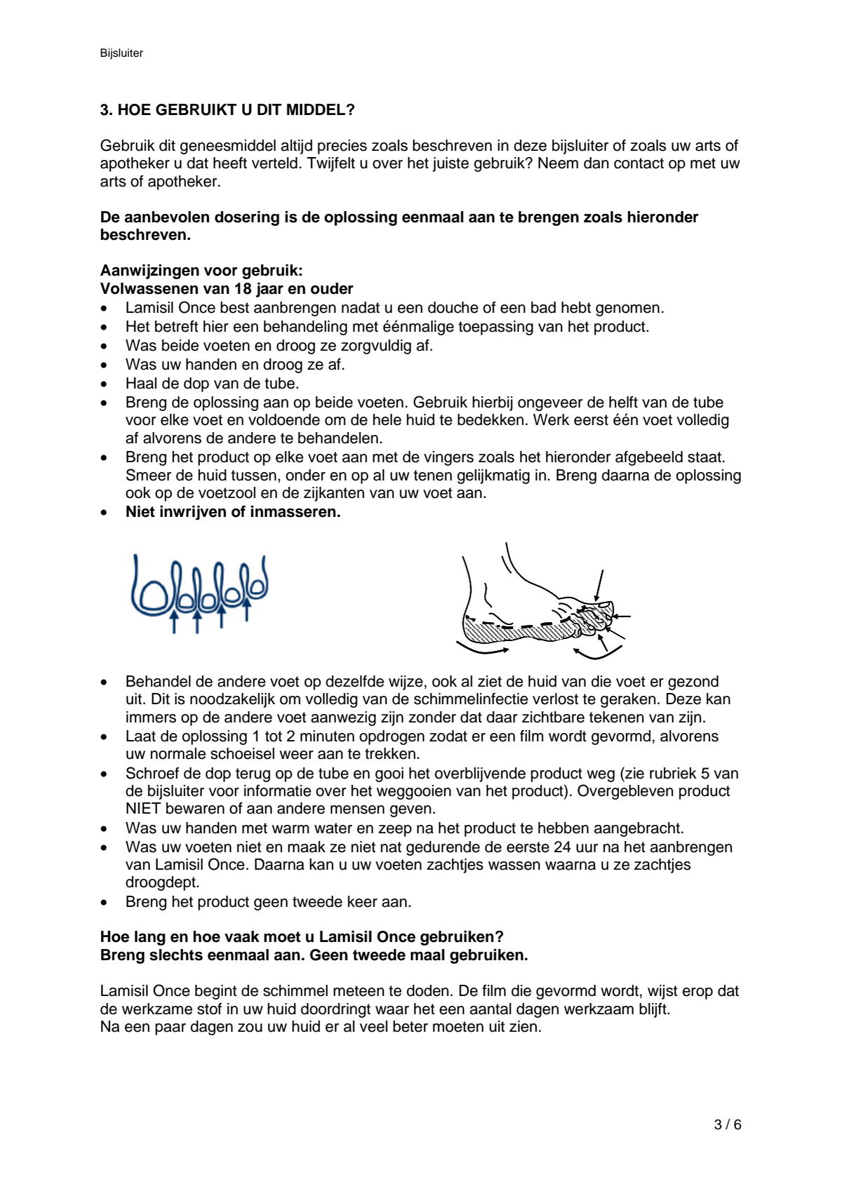 Once 1% Voetschimmelbehandeling afbeelding van document #3, leaflet