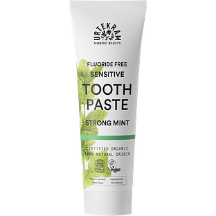 Urtekram Tandpasta Strong Mint Sensitive 75ML Urtekram Tandpasta Strong Mint Sensitive 75ML