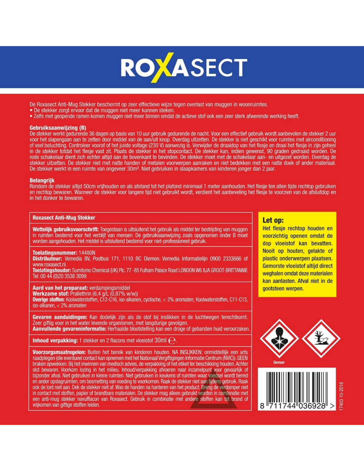 Voordeelpak Anti-Mug Stekker + 2 Navullingen afbeelding van document #1, label