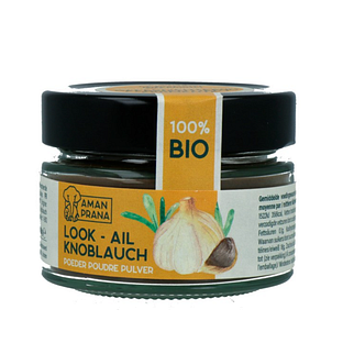 Aman Prana Zwarte Knoflook Poeder Bio 60GR
