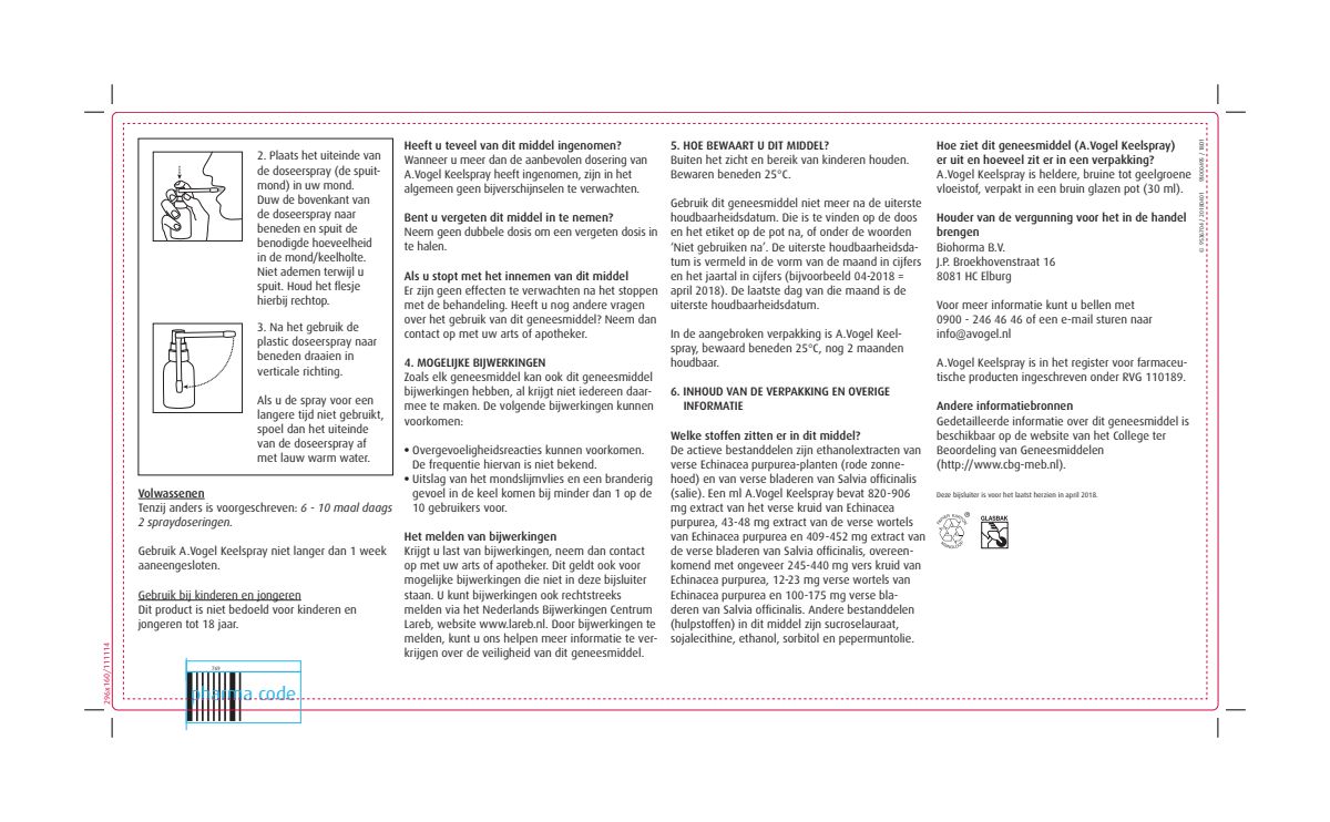 Keelspray 30ML + Spray Kriebel in de Keel 30ML Combiverpakking afbeelding van document #2, leaflet