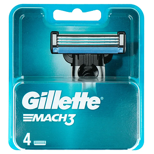 Gillette Mach3 Scheermesjes 4ST