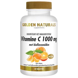 Golden Naturals Vitamine C 1000mg met bioflavonoïden 60VTB