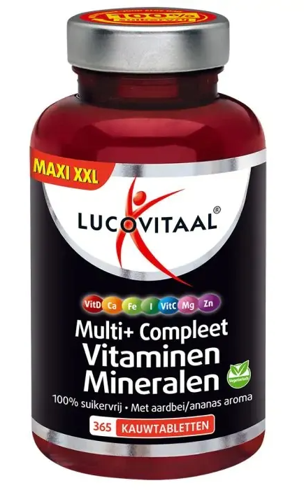Lucovitaal Multi+ Compleet Vitaminen Mineralen Kauwtabletten 365KTB