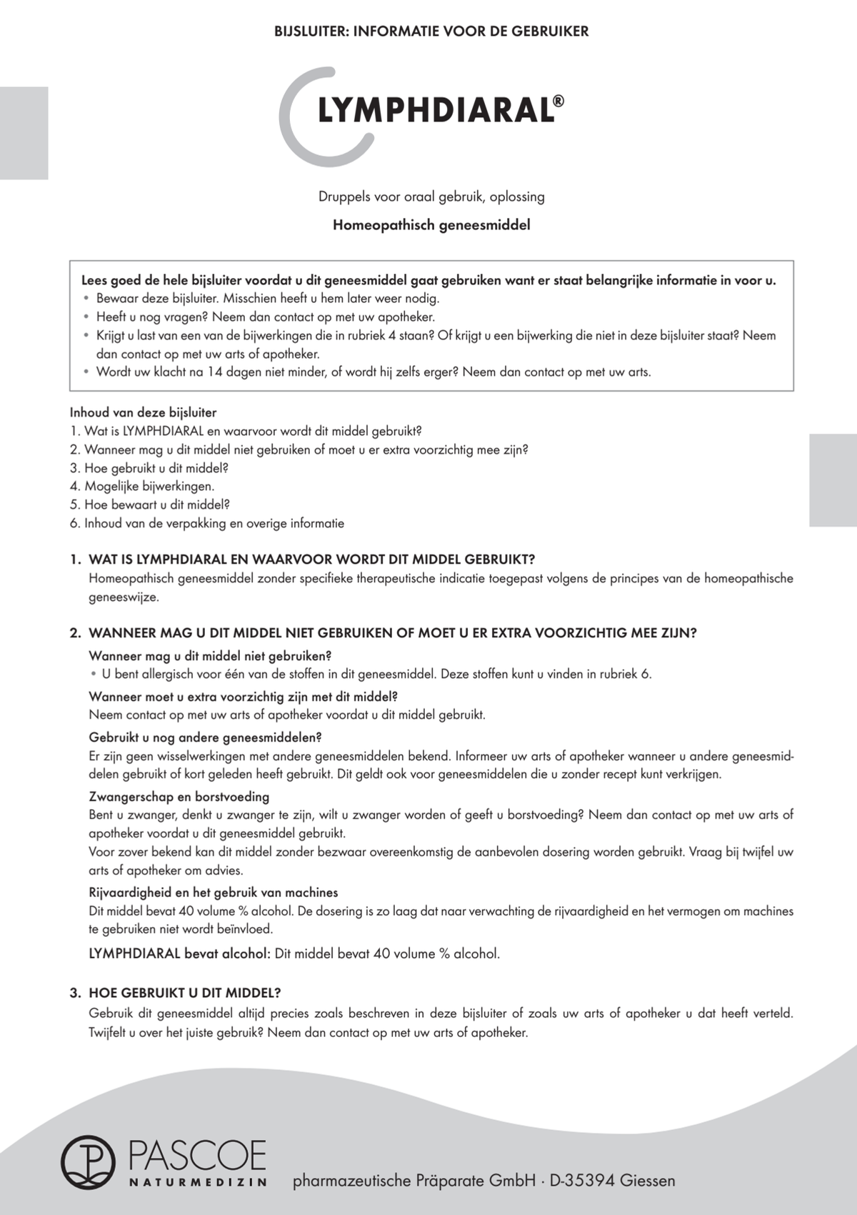 Lymphdiaral afbeelding van document #1, leaflet