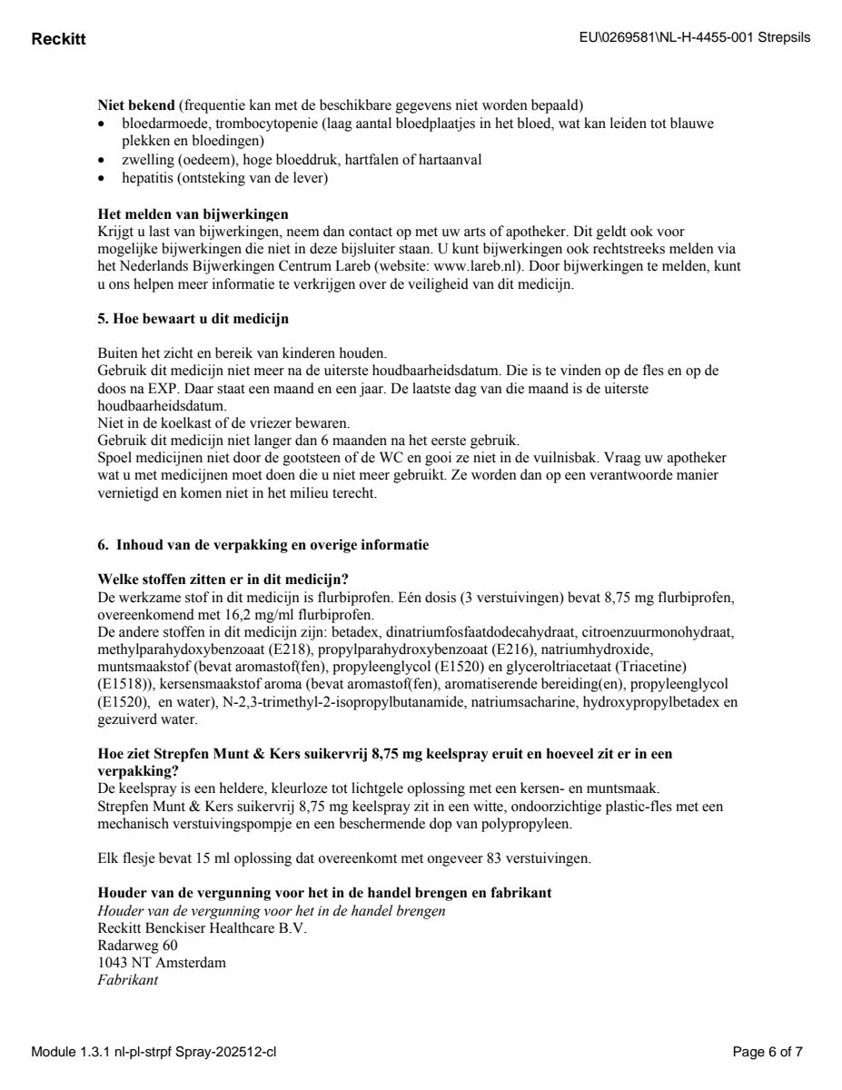 8,75mg Keelspray afbeelding van document #6, leaflet