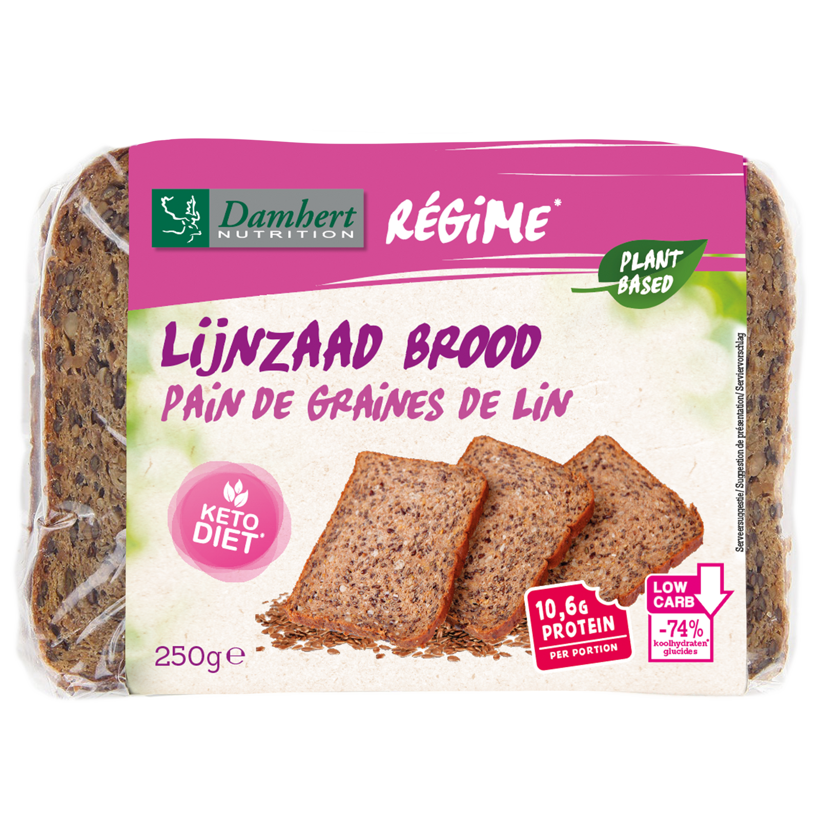Damhert Low Carb Lijnzaad Brood afbeelding