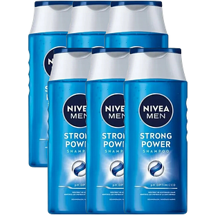 Nivea Men Shampoo Strong Power Multiverpakking 6x250ML