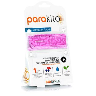 ParaKito Anti-Muggen Armband Violet Volwassenen 1ST ParaKito Anti-Muggen Armband Violet Volwassenen 1ST