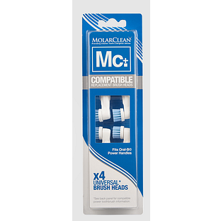 MolarClean Replacement Brush Heads Oral-B 4ST