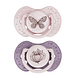 Difrax LOVI Dynamic Pacifier 0-3 Months Botanic Pink Purple - Fopspeen 2ST Difrax LOVI Dynamic Pacifier 0-3 Months Botanic Pink Purple - Fopspeen 2ST