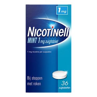 Nicotinell Zuigtablet Mint 1 mg - voor stoppen met roken 36ST Nicotinell Zuigtablet Mint 1 mg - voor stoppen met roken 36ST