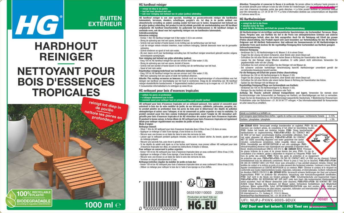 Buiten Hardhout Reiniger afbeelding van document #1, label