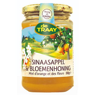 De Traay Sinaasappel & Bloemenhoning 350GR