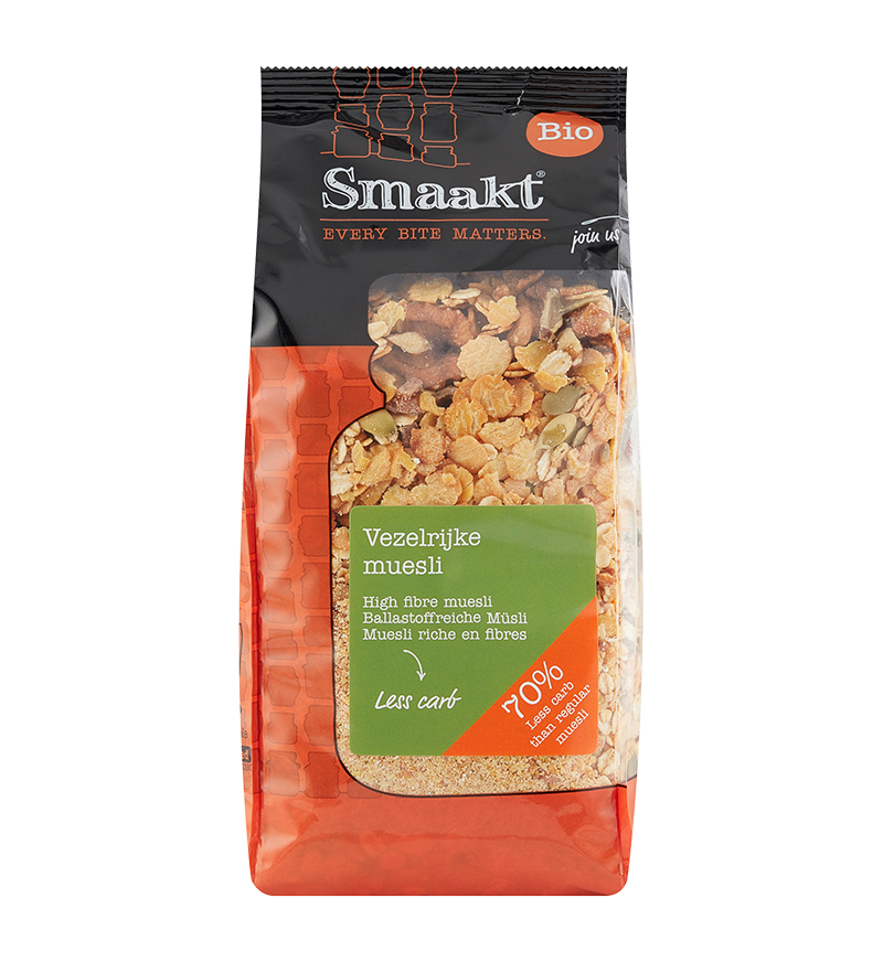 Smaakt Less Carb Vezelrijke Muesli afbeelding