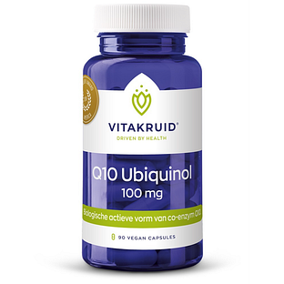 Vitakruid Co-enzym Q10 Ubiquinol actieve vorm Kaneka® 100 mg 90VCP