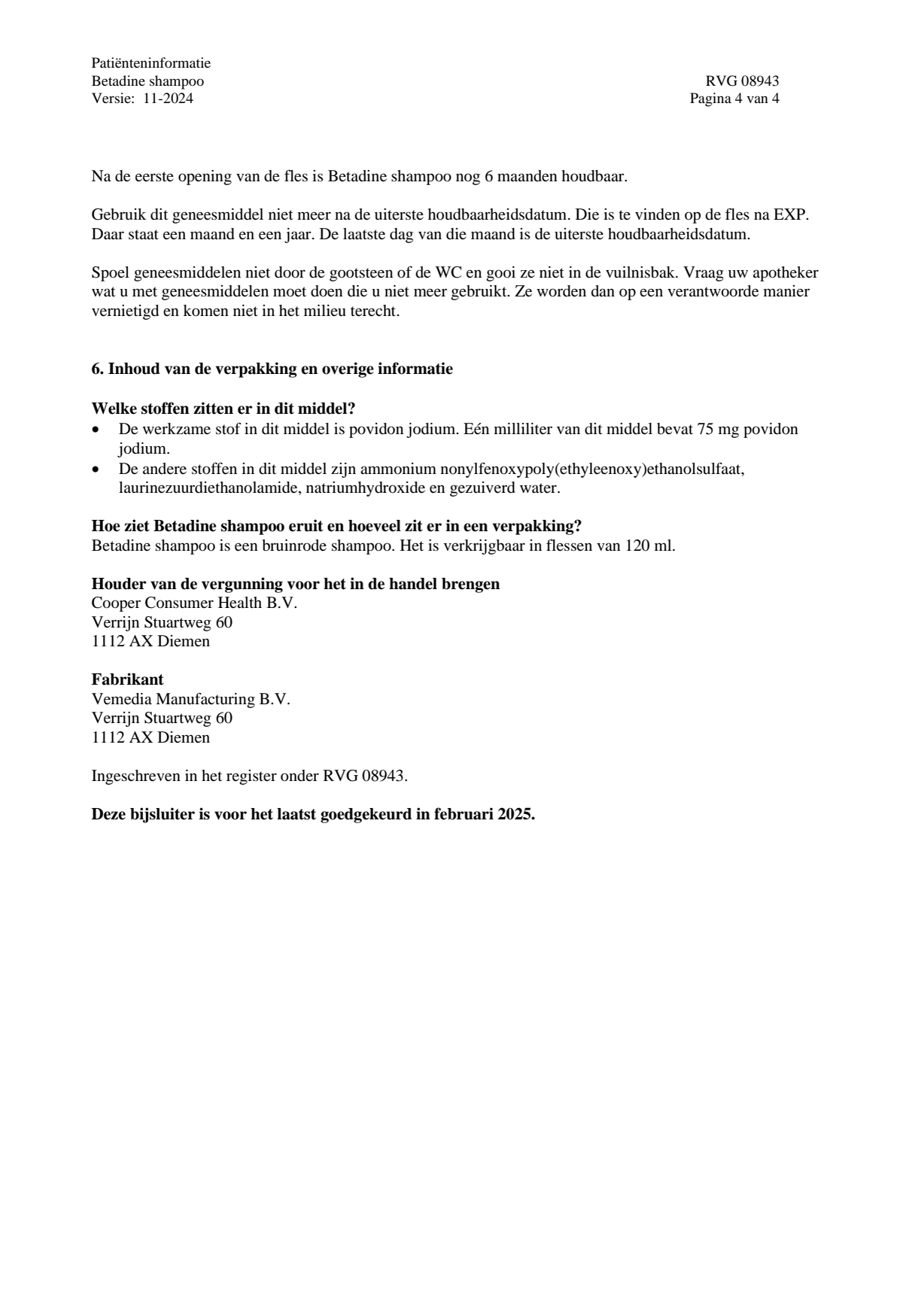 Jodium Shampoo afbeelding van document #4, leaflet
