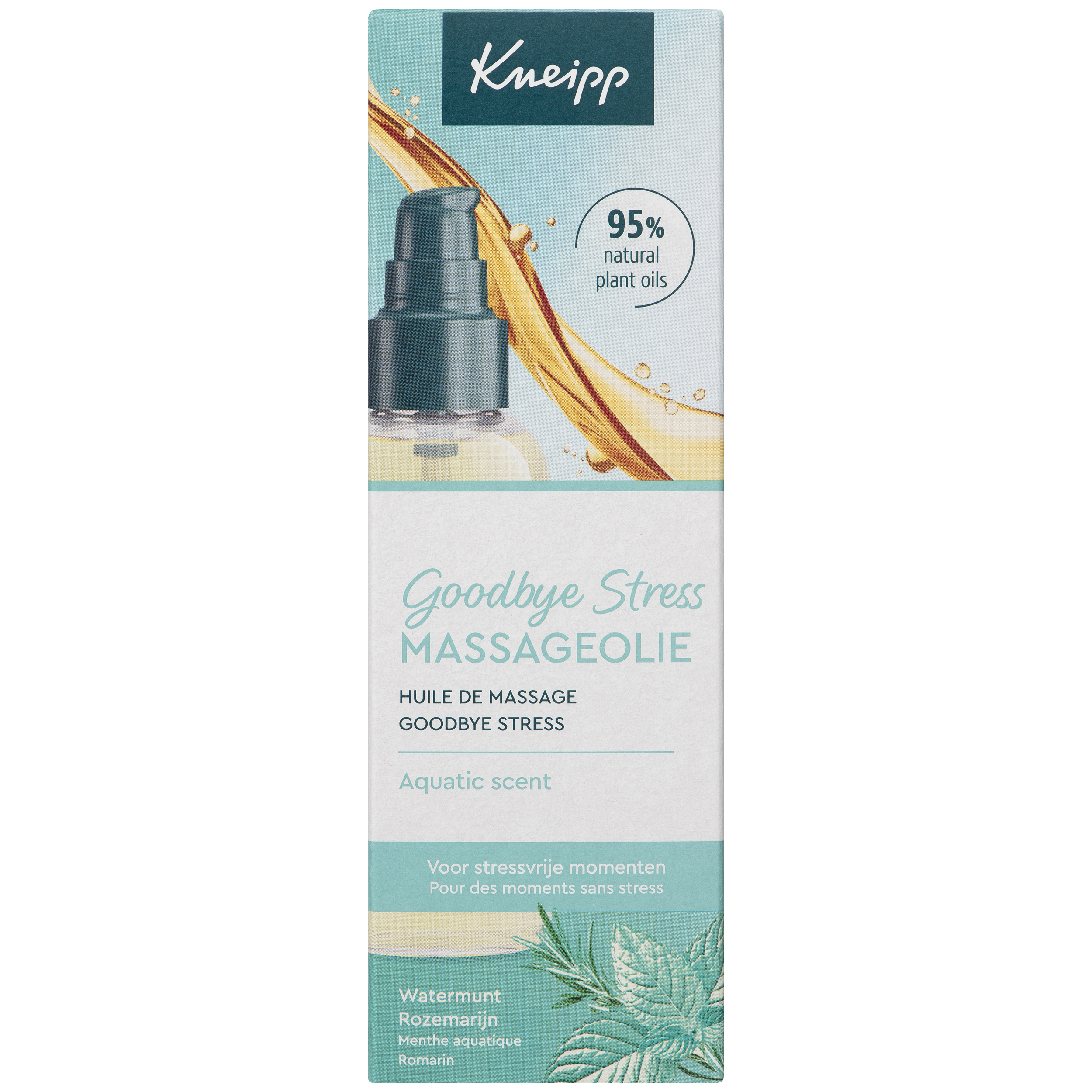 Kneipp Goodbye Stress Massageolie Watermunt Rozemarijn
