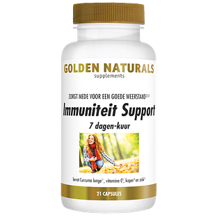 Golden Naturals Immuniteit Support 7-Dagen Kuur Capsules 21VCP