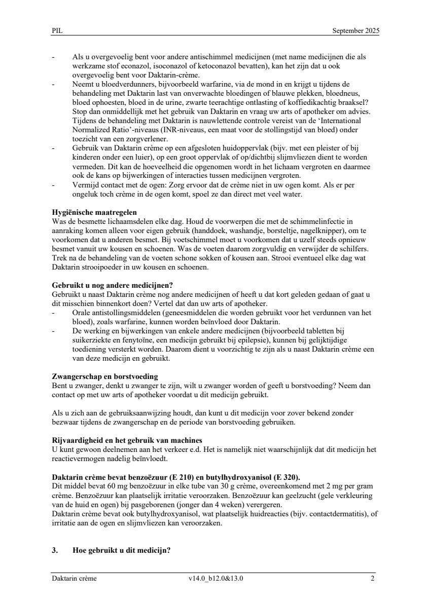 Crème 20mg Miconazol afbeelding van document #2, leaflet