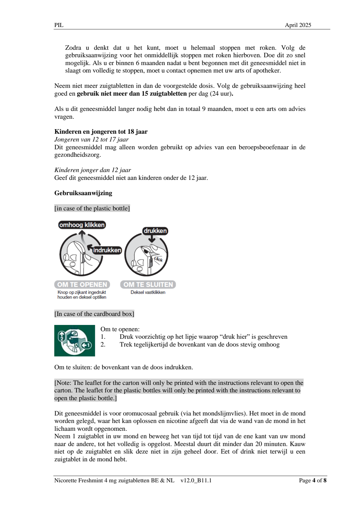 Freshmint Zuigtabletten 4mg afbeelding van document #4, leaflet